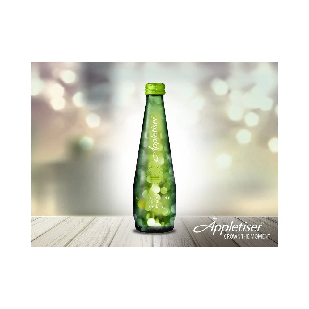 Appletiser Gently Sparkling Apple Juice Drink Glass Bottle 750ml - Pack of 12