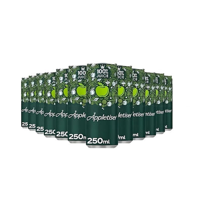 Appletiser Lightly Sparkling Apple Juice Drink Cans 250ml - Pack of 24