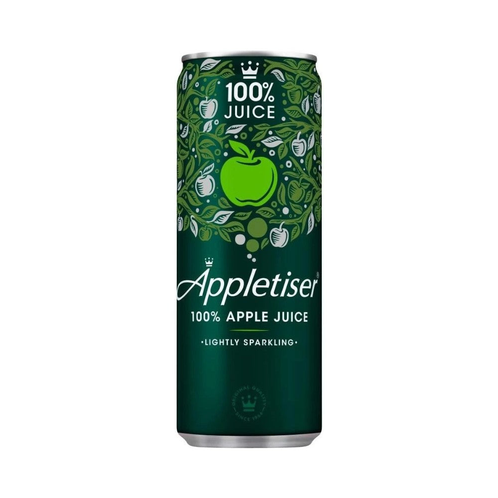Appletiser Lightly Sparkling Apple Juice Drink Cans 250ml - Pack of 24