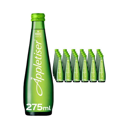 Appletiser Sparkling Apple Juice Drink Glass Bottle 275ml - Pack of 24