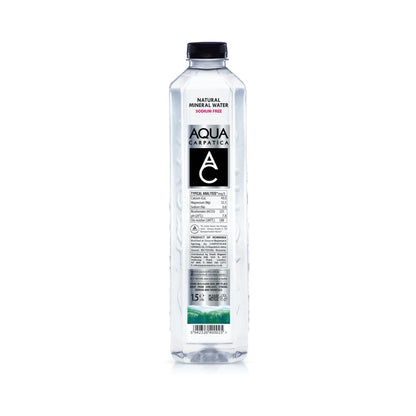 Aqua Carpatica Still Natural Mineral Water Sodium Free Bottles 1.5L - 6 Pack