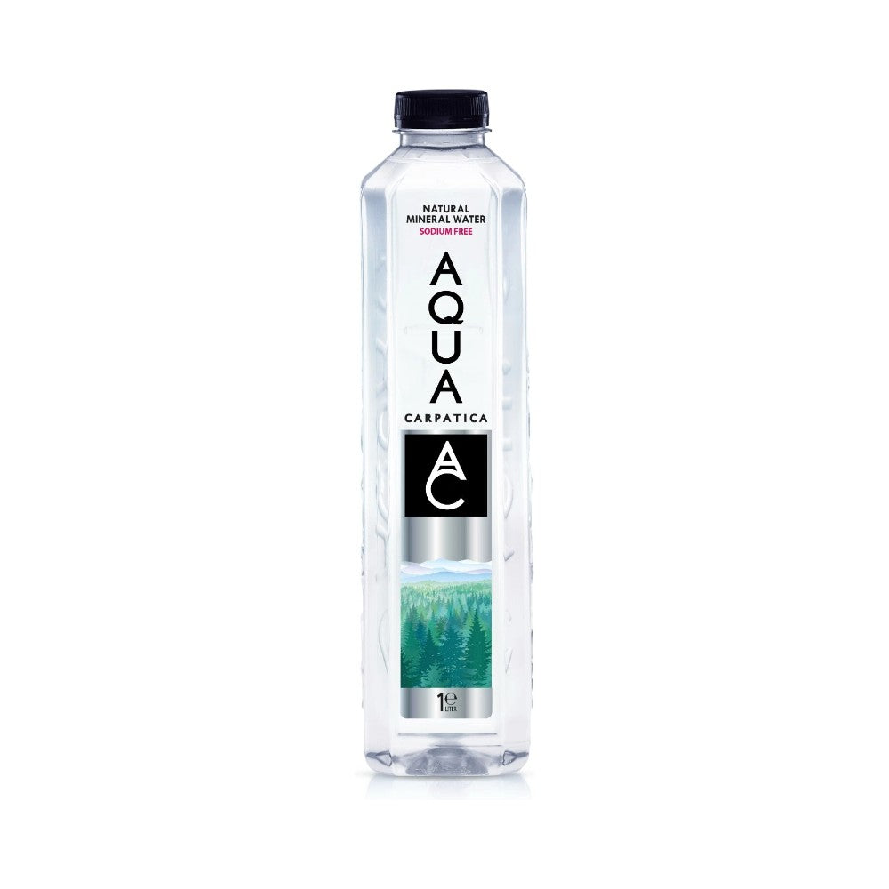 Aqua Carpatica Still Natural Mineral Water Sodium Free Bottles 1L - 6 Pack