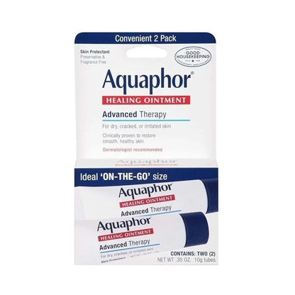 Aquaphor Healing Ointment Advanced Therapy Skin Protectant 0.35oz (10g) - 2 Pack