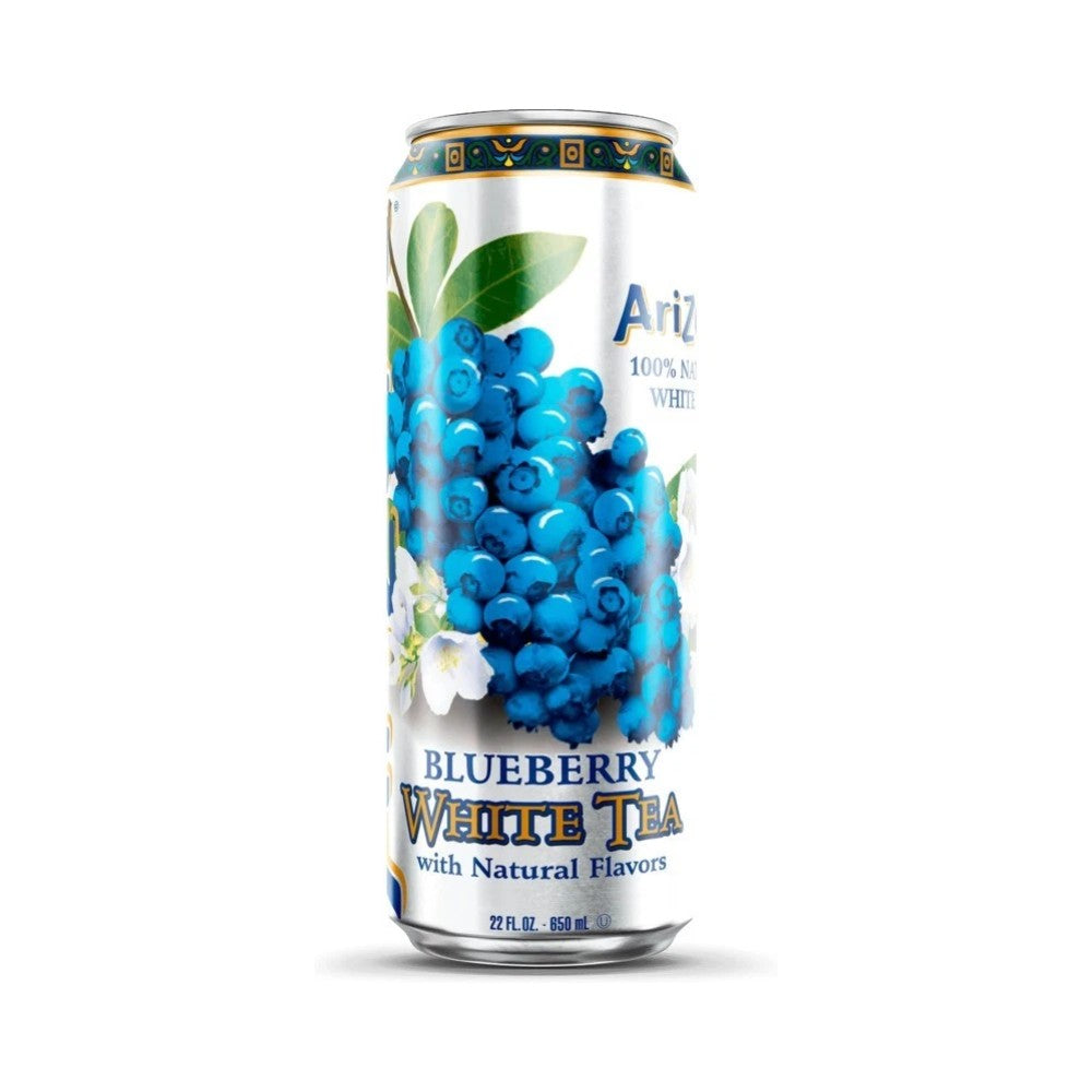 Arizona Blueberry White Tea Cans 22oz (650ml) - Pack of 24
