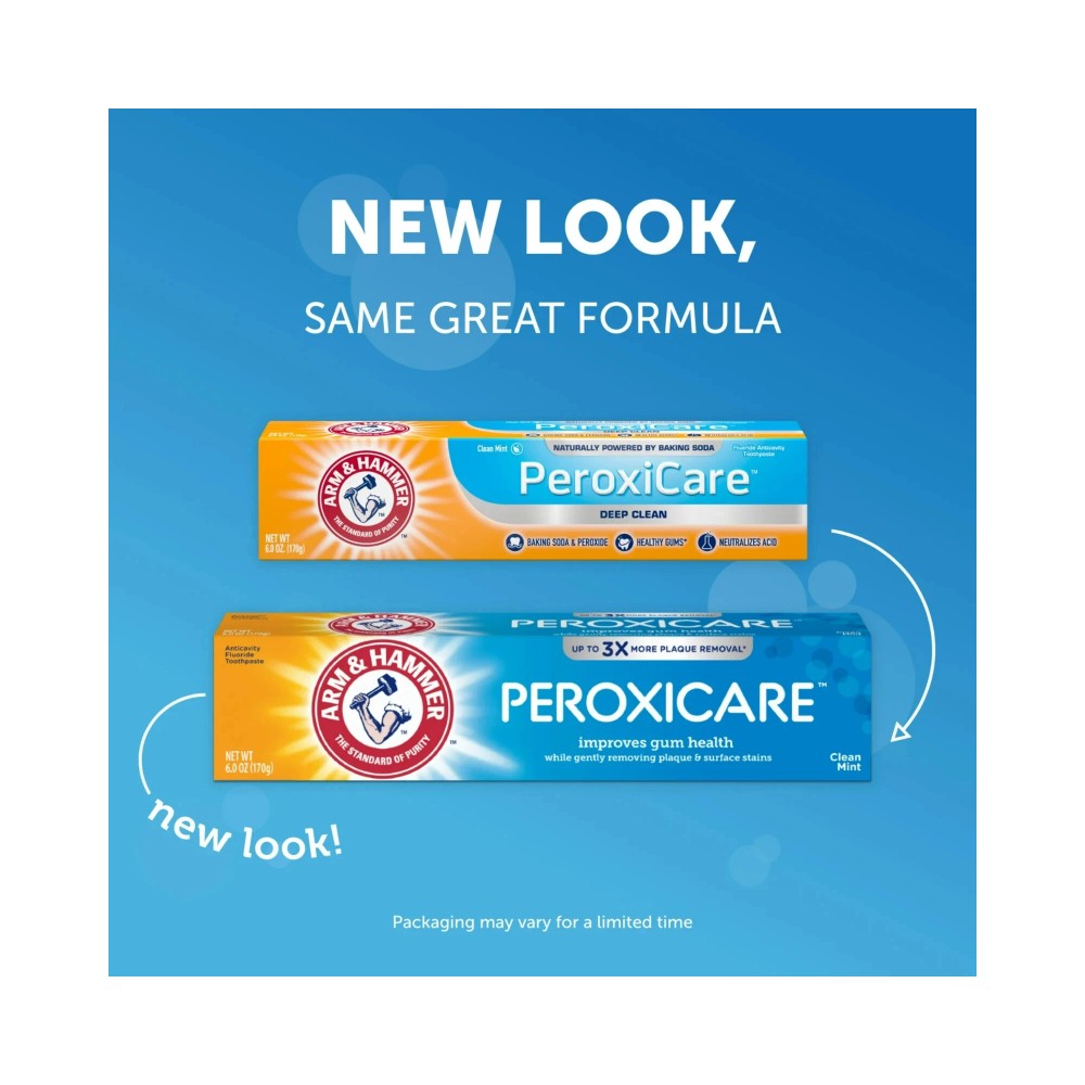 Arm & Hammer Peroxicare Clean Mint Toothpaste 6oz (170g)