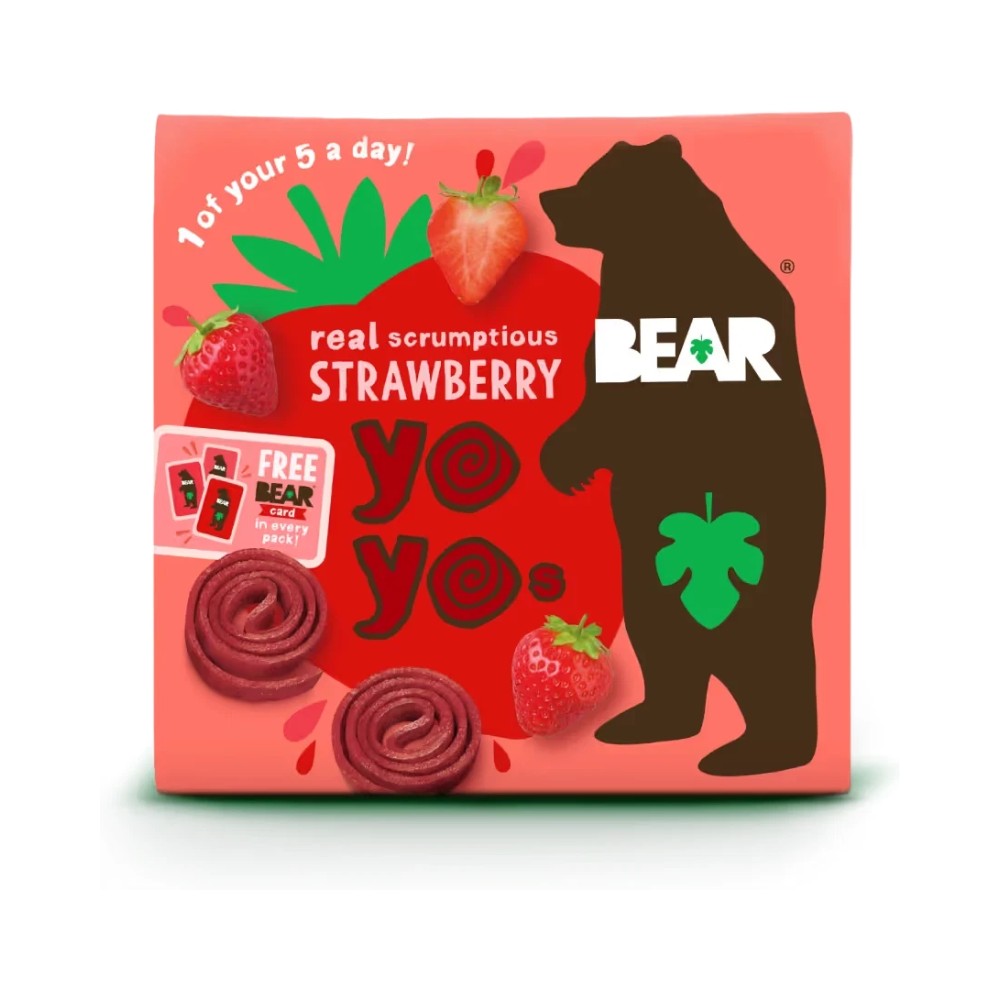 BEAR Yoyo’s Fruit Snack Rolls (5x20g) – Various Flavours