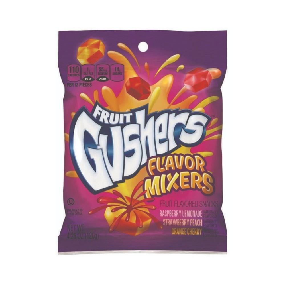 Fruit Gushers Flavour Mixers Fruit Flavoured Snacks 4.25oz (120g)