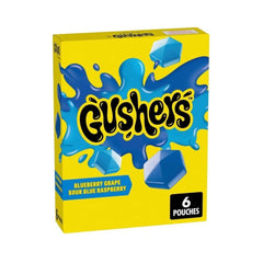 Fruit Gushers Blueberry Grape & Sour Blue Raspberry 6's 136g