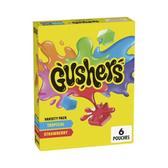 Fruit Gushers Strawberry & Tropical Variety Pack 6’s 136g