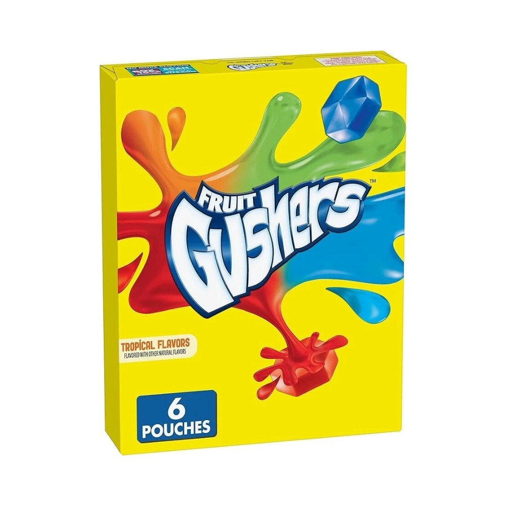 Fruit Gushers Tropical Flavoured Sweets 6's 136g