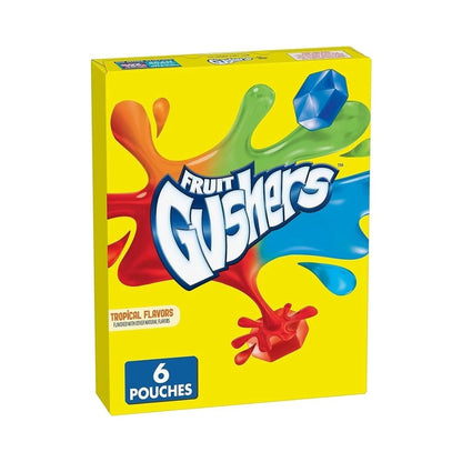 Fruit Gushers Tropical Flavoured Sweets 6's 136g