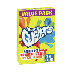 Fruit Gushers Strawberry & Tropical Variety Pack 12's 272g