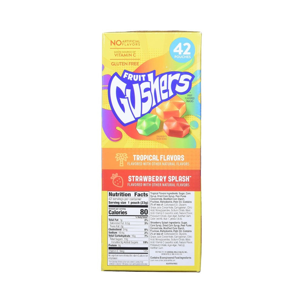 Fruit Gushers Strawberry Tropical Variety Pack 42's 33.6oz (952g)