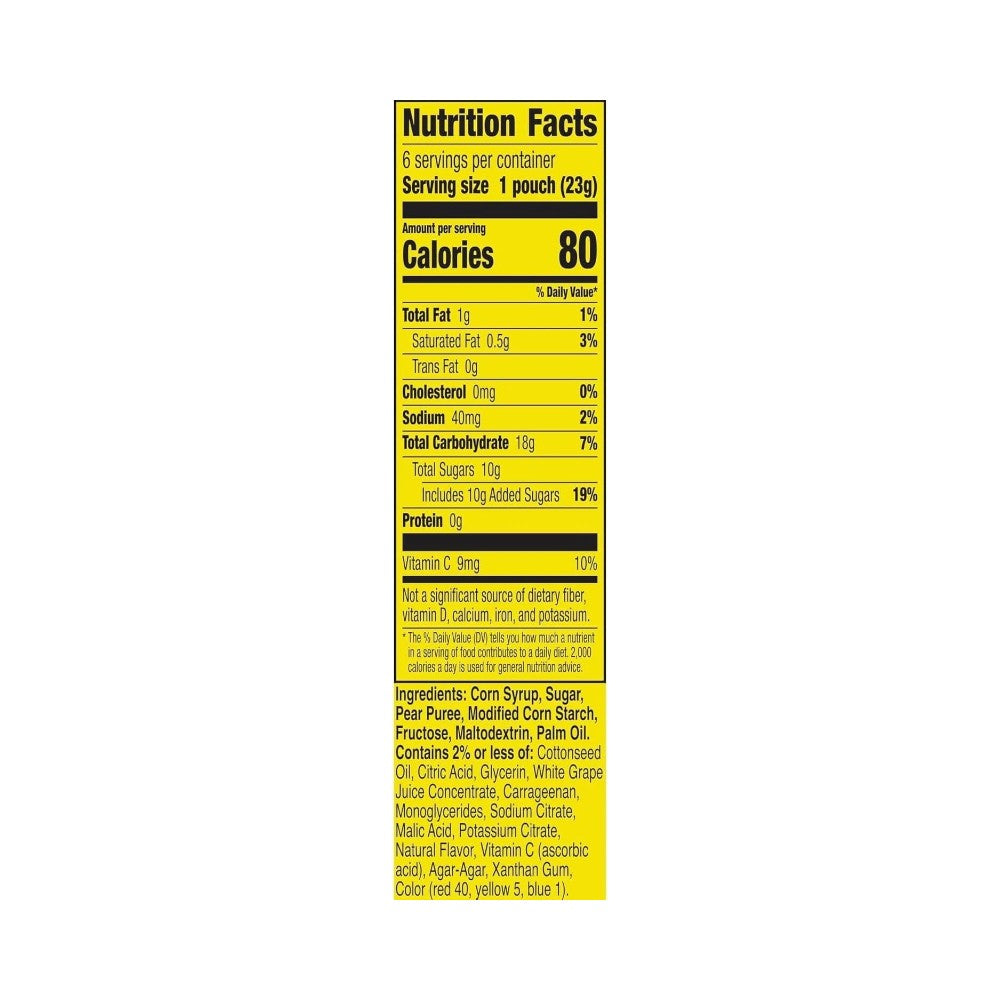 Fruit Gushers Watermelon & Sour Apple Candy 6's 4.8oz (136g)