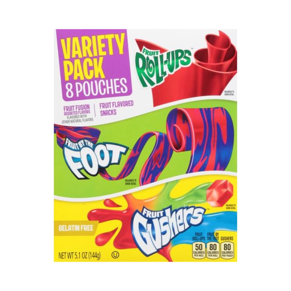 Fruit Roll Ups Fruit Fusion Variety Pack 8's 5.1oz (144g)
