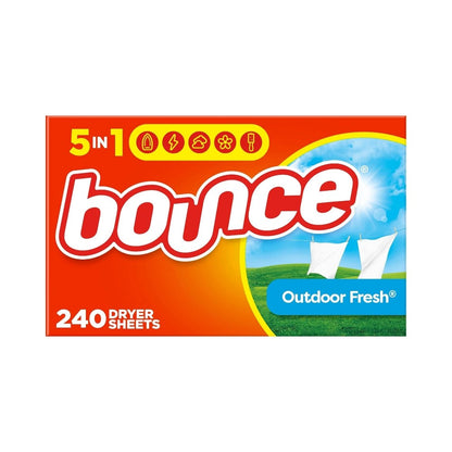 Bounce Outdoor Fresh Fabric Softener 240 Dryer Sheets