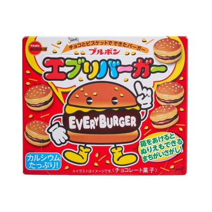 Bourbon Every Burger Chocolate Biscuits 66g - Pack of 10 - Japanese Import