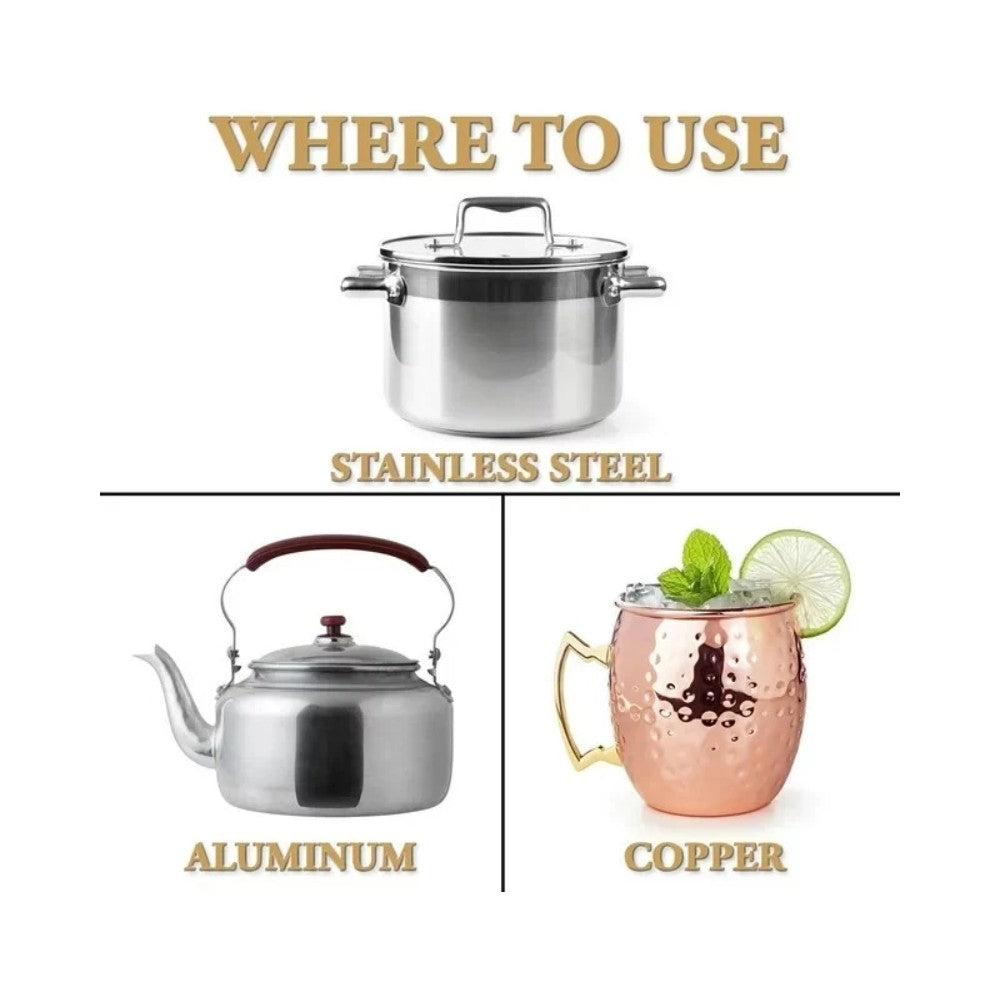 Brasso Multi-Purpose Metal Polish 8oz (235ml) - Cleans & Polishes