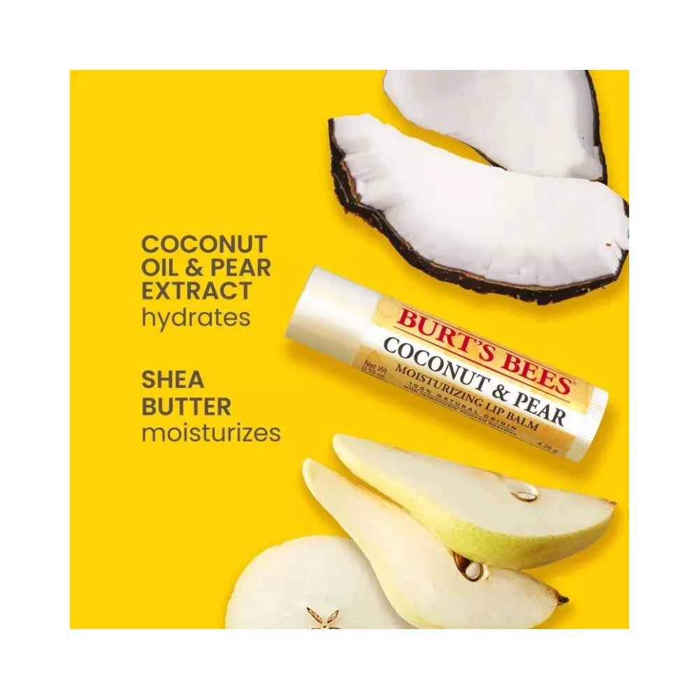 Burt's Bees Superfruit Flavoured Moisturizing Lip Balm 0.15oz - 4 Lip Balms