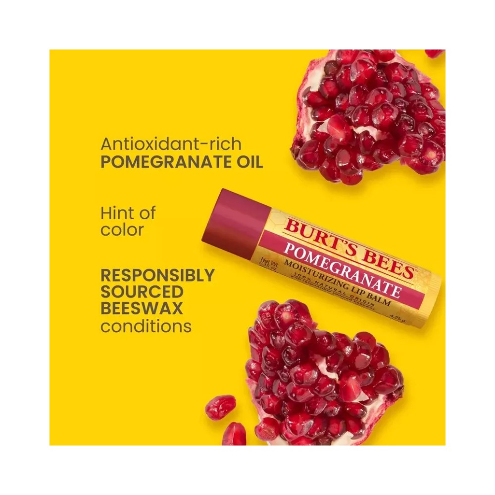 Burt's Bees Superfruit Flavoured Moisturizing Lip Balm 0.15oz - 4 Lip Balms