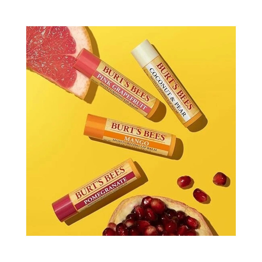 Burt's Bees Superfruit Flavoured Moisturizing Lip Balm 0.15oz - 4 Lip Balms