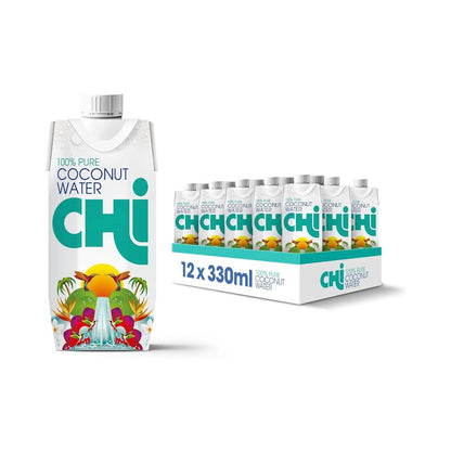 CHI 100% Pure Coconut Water 330ml - Pack of 12