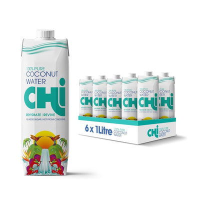 CHI 100% Pure Coconut Water 1L - Pack of 6