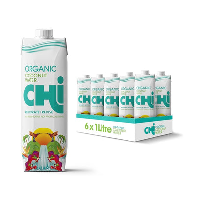 CHI Organic Pure Coconut Water 1L - Pack of 6