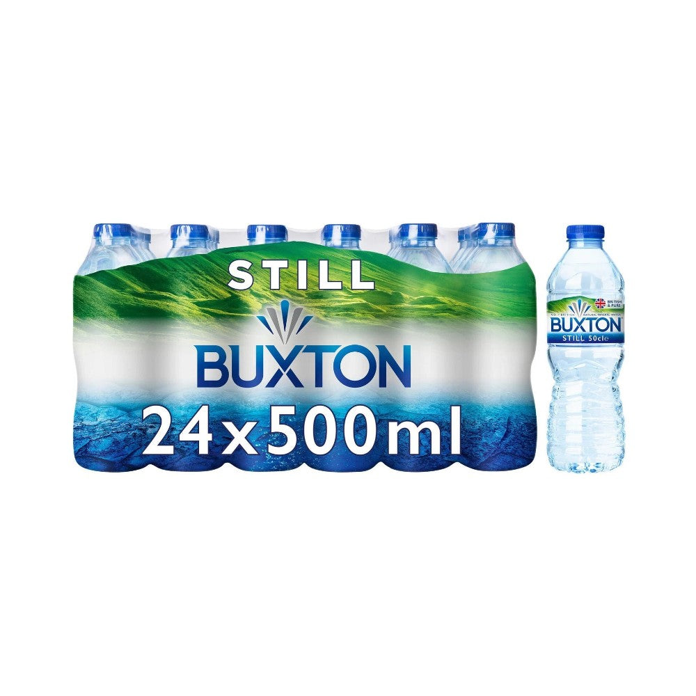 Buxton Natural Still Mineral Water 500ml - Pack of 24
