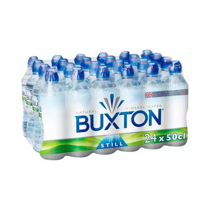 Buxton Natural Still Mineral Water 500ml Sports Cap - Pack of 24