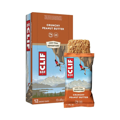 CLIF BAR Crunchy Peanut Butter Energy Bars 68g - Pack of 12