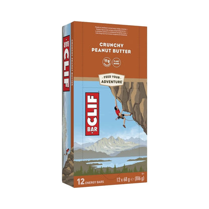 CLIF BAR Crunchy Peanut Butter Energy Bars 68g - Pack of 12