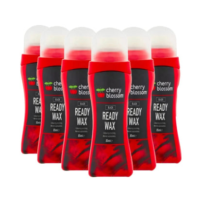 Cherry Blossom Ready Wax Black Shoe Polish 85ml - Pack of 6