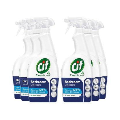 Cif Power & Shine Bathroom Limescale Removal Spray 700ml - Pack of 6