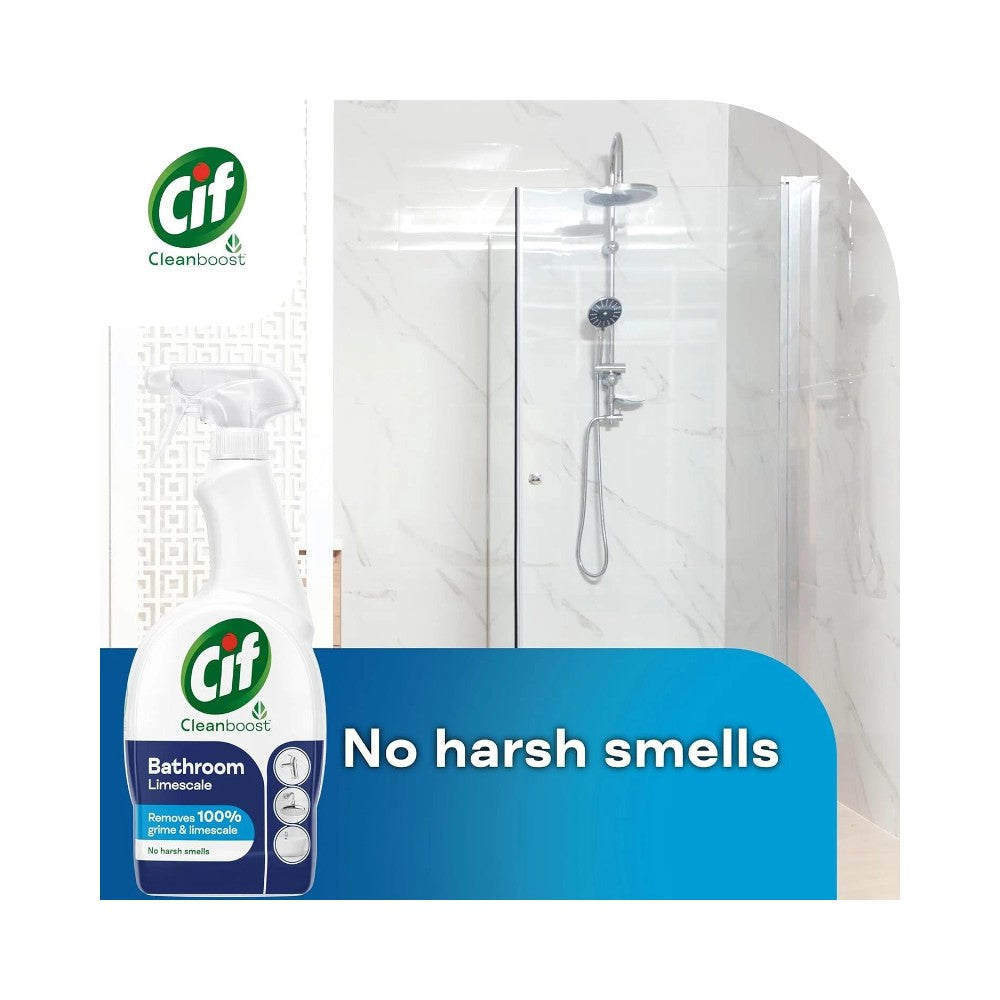 Cif Power & Shine Bathroom Limescale Removal Spray 700ml - Pack of 6