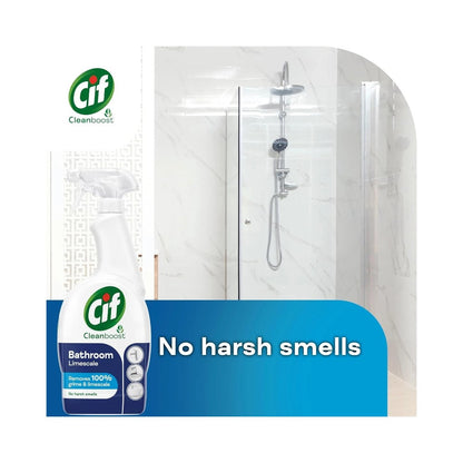 Cif Power & Shine Bathroom Limescale Removal Spray 700ml - Pack of 6