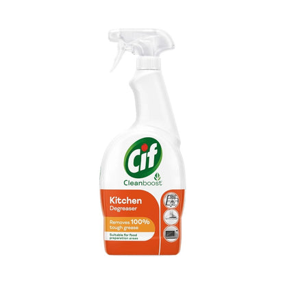 Cif Cleanboost Kitchen Degreaser Spray 700ml - Pack of 6