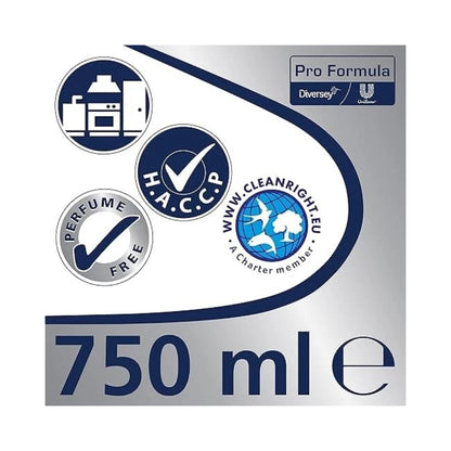 Cif Professional Stainless Steel Cleaner Spray 750ml - Pack of 6