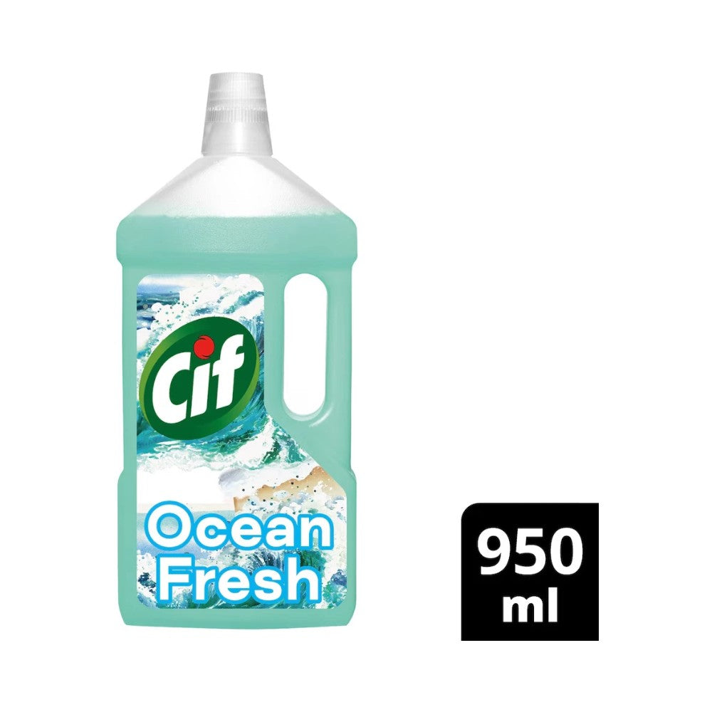 Cif Floor Cleaner Ocean 950ml - Pack of 8