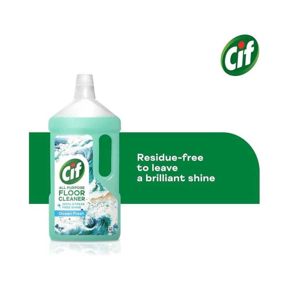 Cif Floor Cleaner Ocean 950ml - Pack of 8