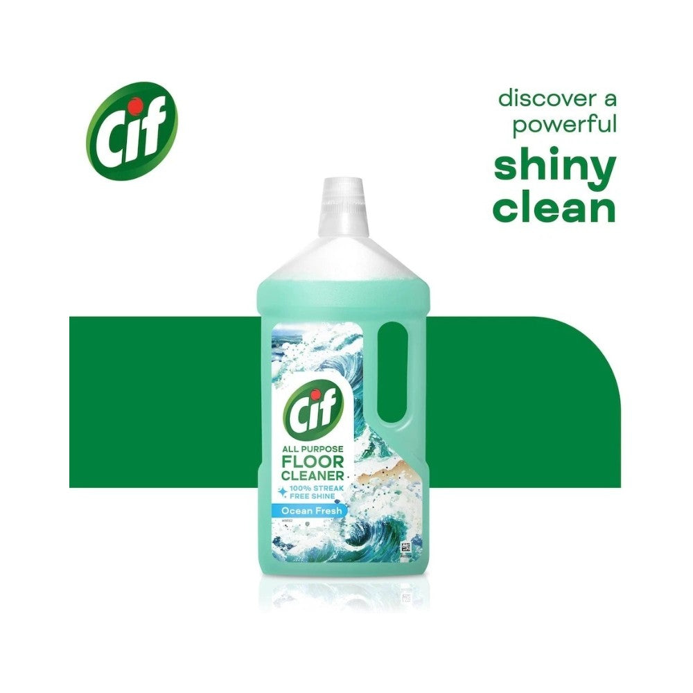 Cif Floor Cleaner Ocean 950ml - Pack of 8