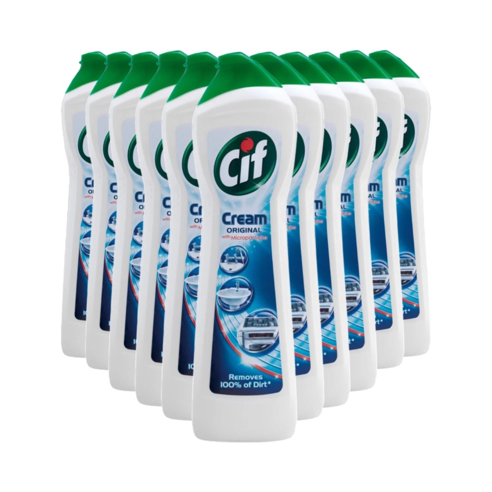 Cif Original Cream Cleaner Bottles 500ml - Pack of 16