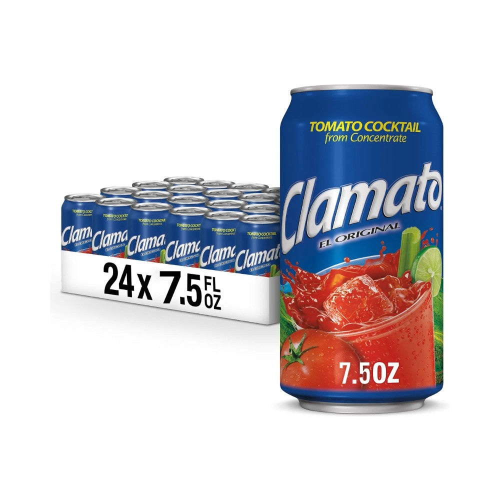 Clamato Original Tomato Cocktail Juice Cans 7.5oz (221ml) - Pack of 24