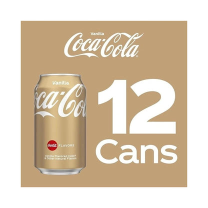 Coca Cola Vanilla Cans 355ml - Pack of 12