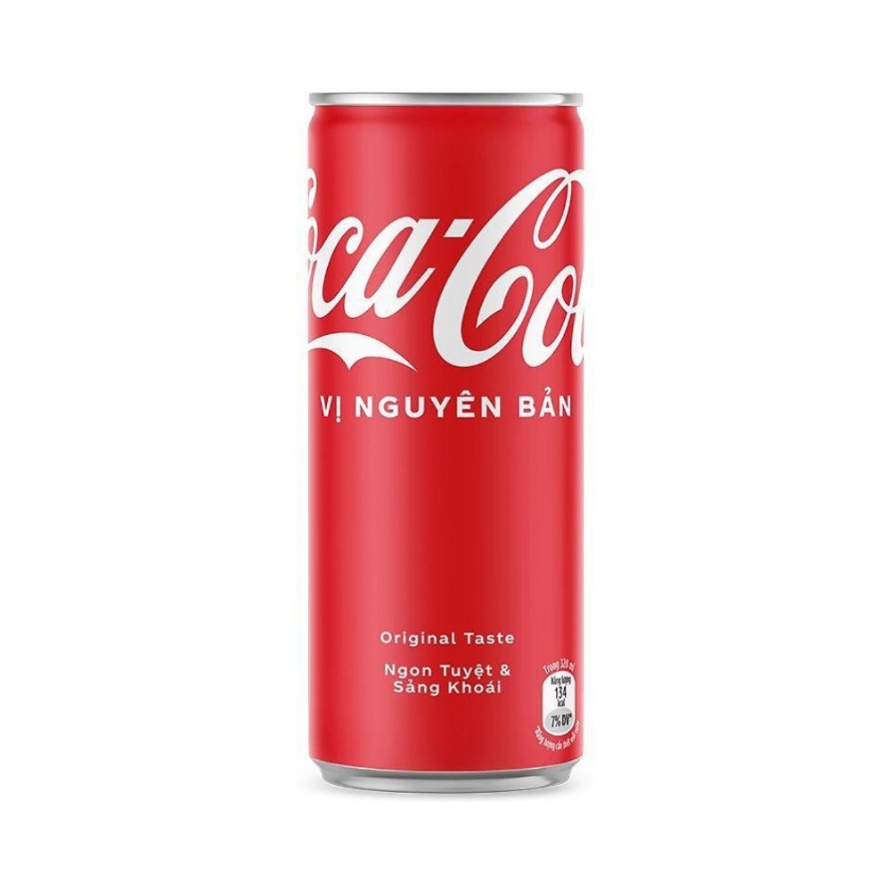 Coca Cola Classic Soft Drink Slim Cans 320ml - Pack of 24 - Vietnam Import