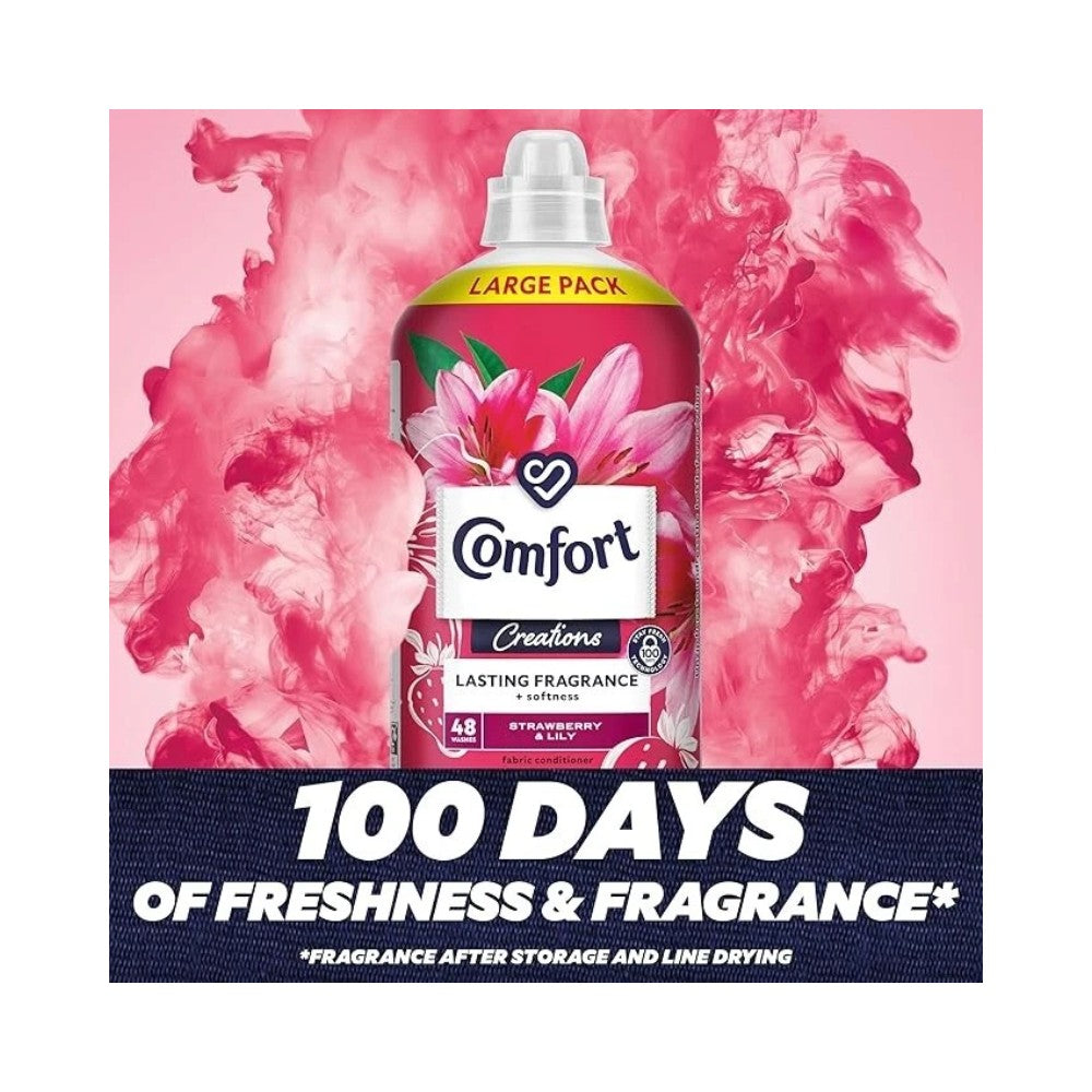 Comfort Creations Strawberry & Lily Fabric Conditioner 1.44L - 48 Washes