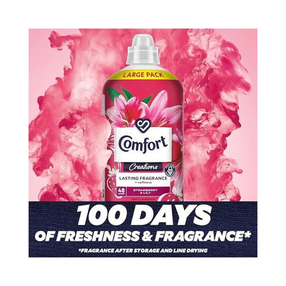 Comfort Creations Strawberry & Lily Fabric Conditioner 1.44L - 48 Washes