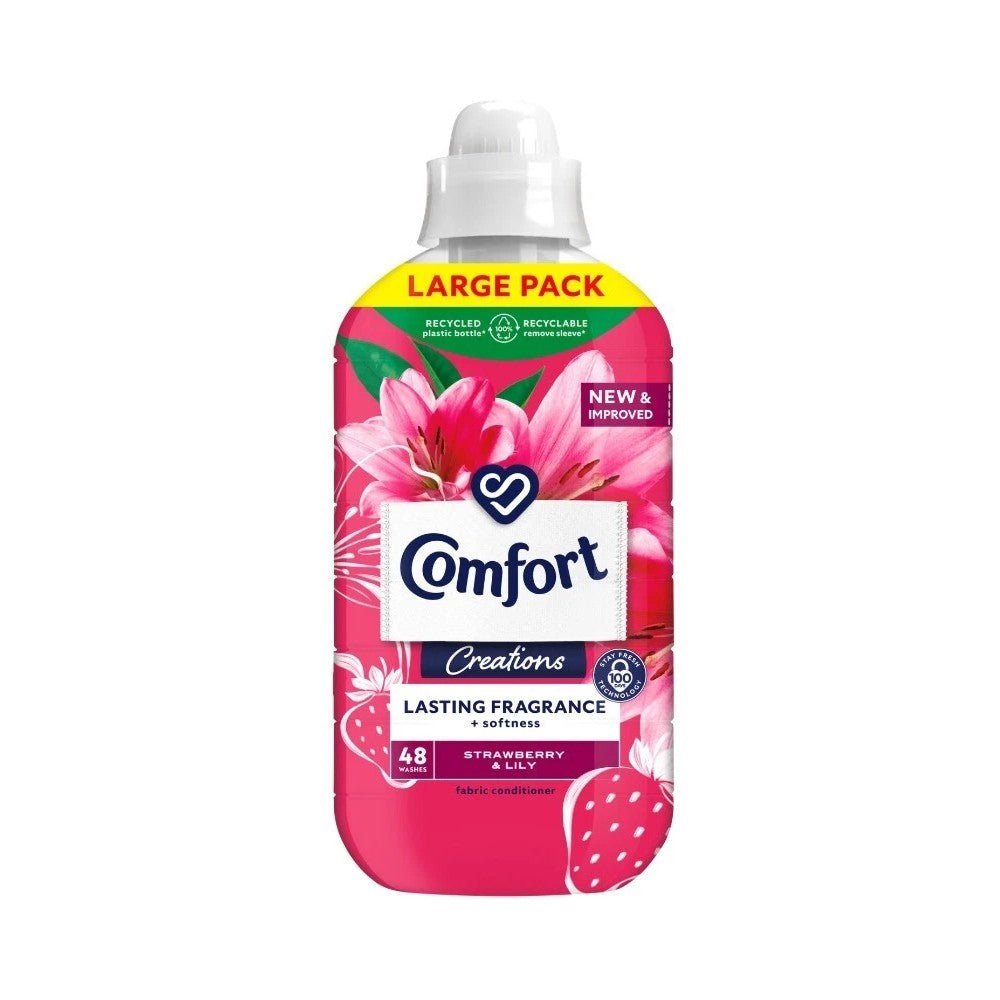 Comfort Creations Strawberry & Lily Fabric Conditioner 1.44L - 48 Washes