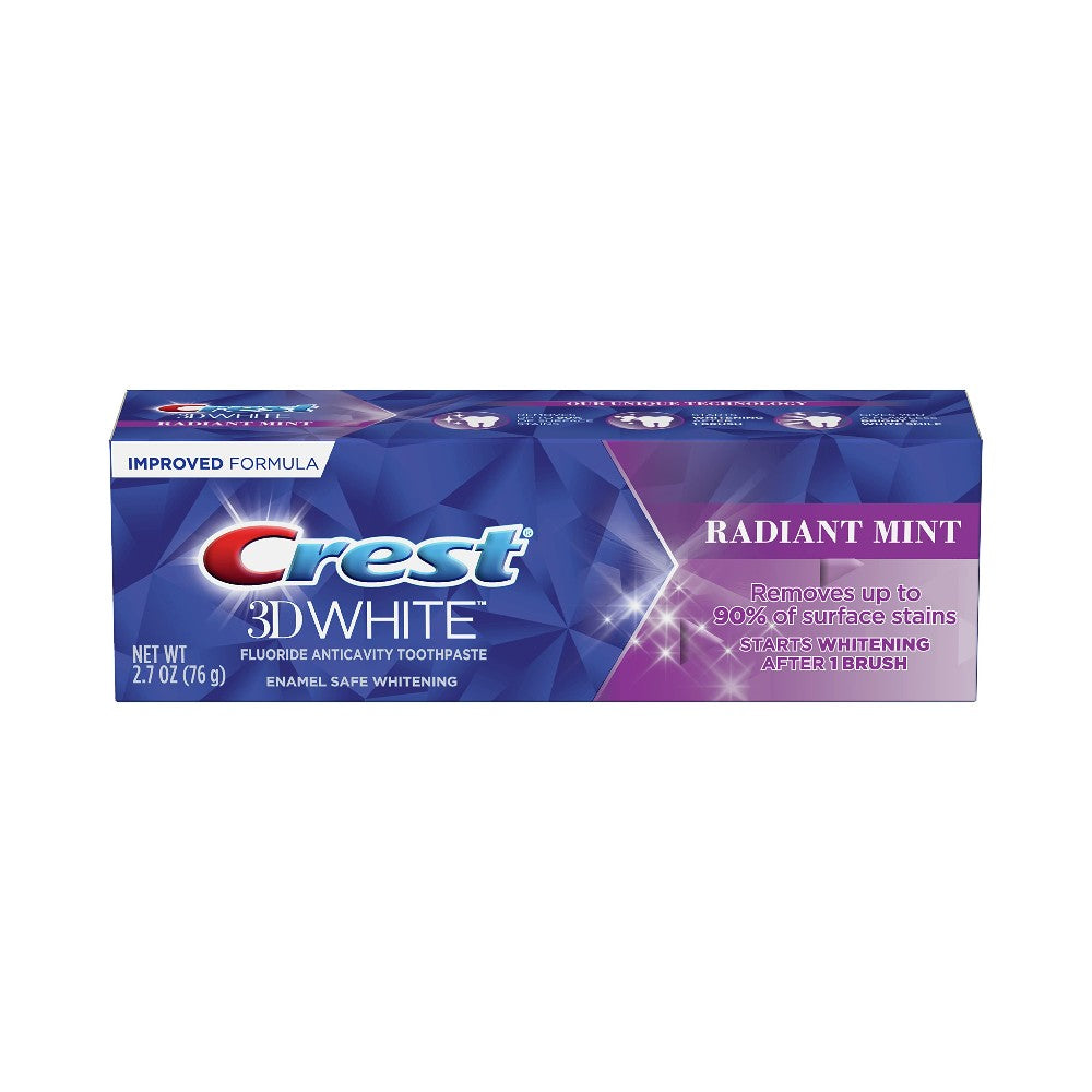 Crest 3D White Radiant Mint Flouride Toothpaste 76g