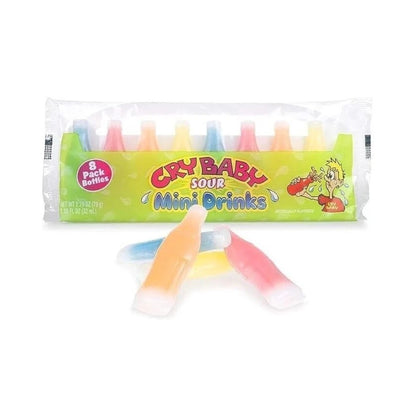 Cry Baby Sour Mini Drinks Wax Bottles Candy 8's